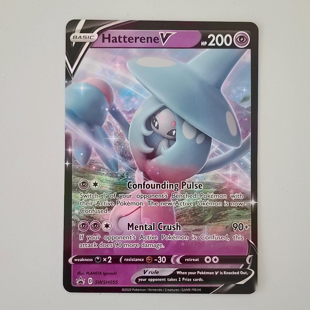 Pokémon TCG Hatterene V Jumbo Card